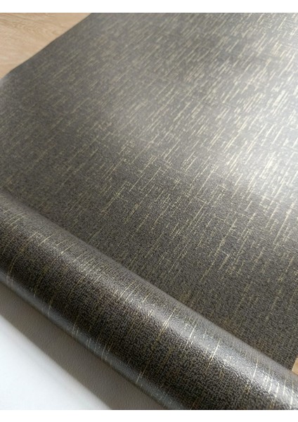 Antrasit Gold (53 cm x 10 Metre) Silinebilir Kabartmalı Sade Duvar Kağıdı 5 M² fırsatları