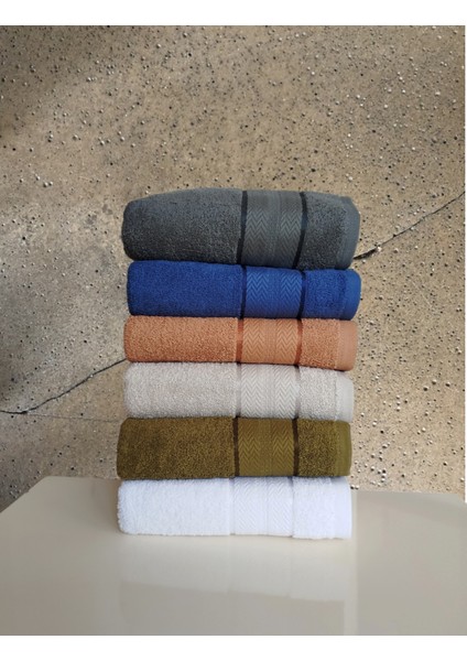 Pamuklu 6 Adet 50 x 90 cm El Yüz Havlusu