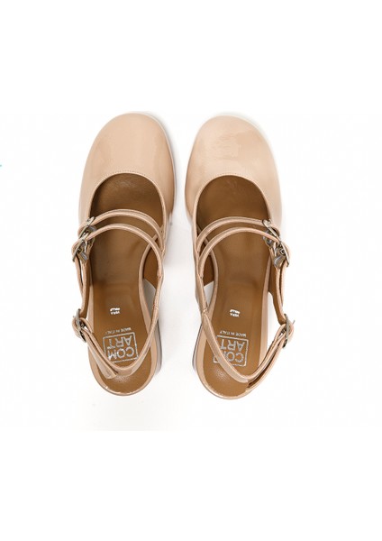 Kadın Sandalet 205558CO Comart 5558 Slıde Naplack Nude modelleri