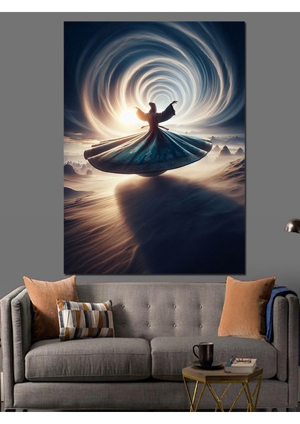 Gün Doğumundaki Semaver Dekoratif Kanvas - Mdf Ahşap Tablo fırsatları