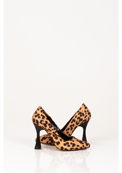 Leopar Desenli Kadın Topuklu Ayakkabı, Kadın Ince Uzun Topuklu Ayakkabı, Kadın Topuklu Ayakkabı modelleri
