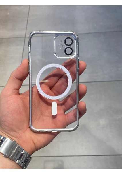 Iphone 12 Uyumlu Kamera Korumalı Magsafe Şarj Destekli Silikon Kılıf