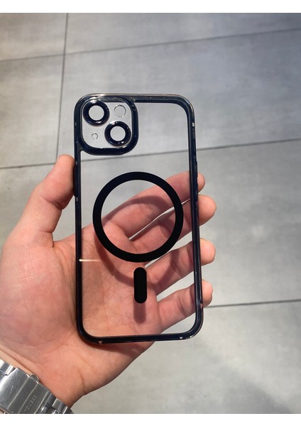 Iphone 13 ve 14 Uyumlu Kamera Korumalı Magsafe Şarj Destekli Silikon Kılıf