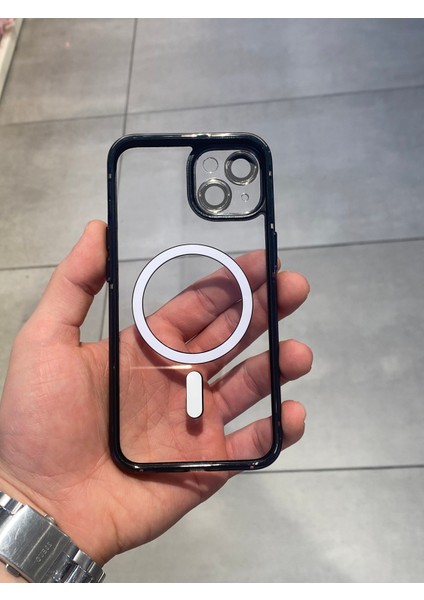 Iphone 13 ve 14 Uyumlu Kamera Korumalı Magsafe Şarj Destekli Silikon Kılıf