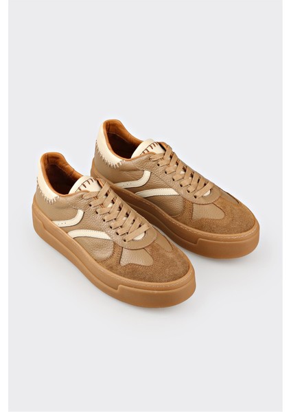 Naturel Deri Kadın Spor Ayakkabı fiyatları