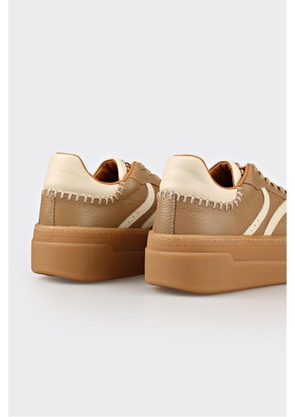 Naturel Deri Kadın Spor Ayakkabı indirimleri