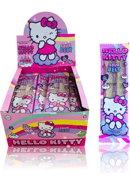 Hello Kitty Jelly Sourbelt Ekşi Jelibon 20GR 24LÜ