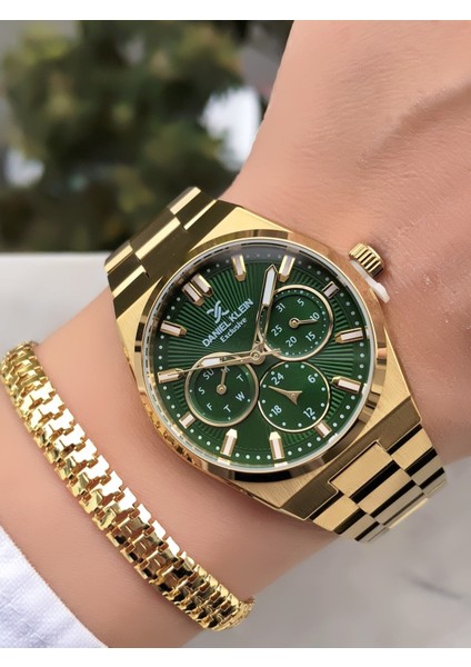 Marka Gold Renk Multifonksiyon Çelik Kadın Kol Saati Bileklik Hediyeli fiyatları
