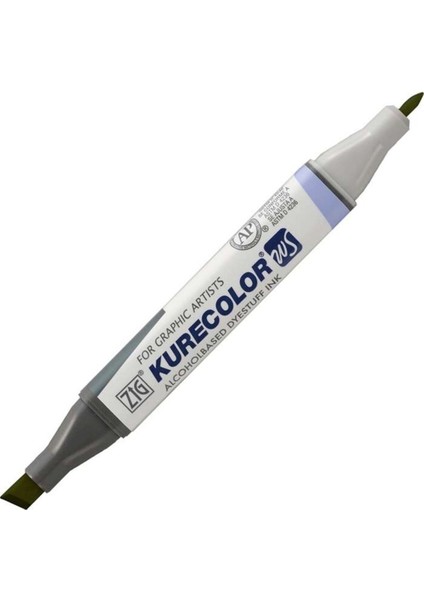 Kurecolor KC-3000N Twin Ws Çift Taraflı Grafik Marker Kalem Olive Green 545