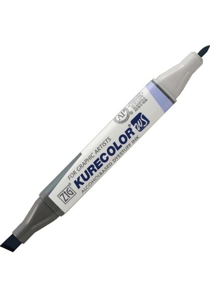 Kurecolor KC-3000N Twin Ws Çift Taraflı Grafik Marker Kalem Blue Gray 832