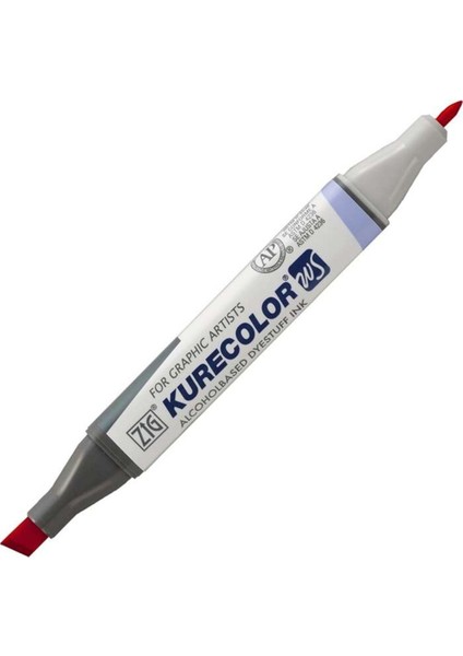 Kurecolor KC-3000N Twin Ws Çift Taraflı Grafik Marker Kalem Carmine Red 208