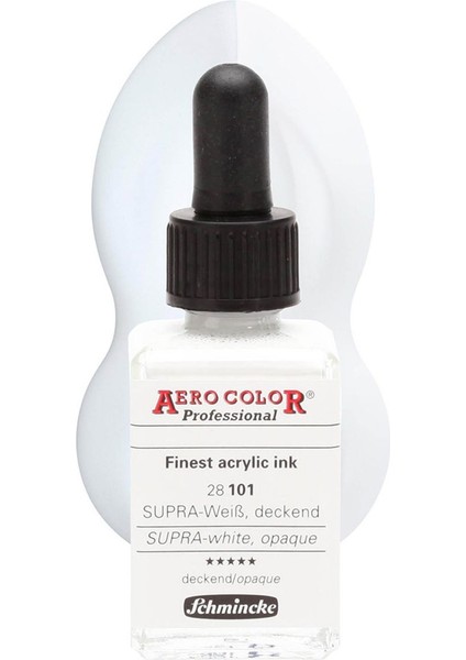 Aero Color Professional 28ML Supra White Opaque 101