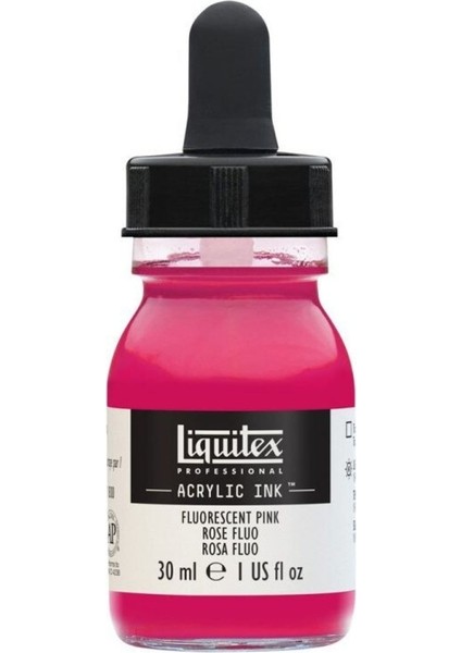 Professional Akrilik Mürekkep 30ML Fluorescent Pink 987