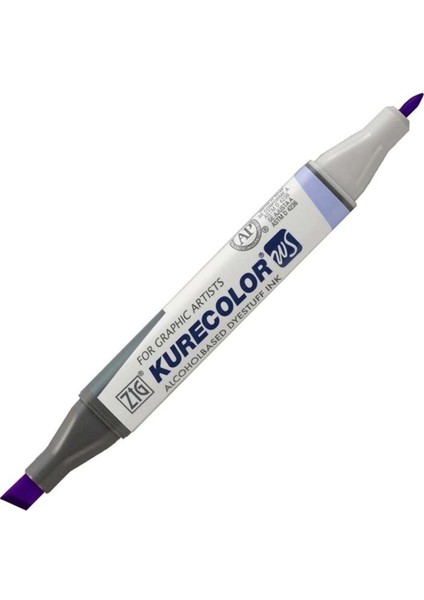 Kurecolor KC-3000N Twin Ws Çift Taraflı Grafik Marker Kalem Violet 607
