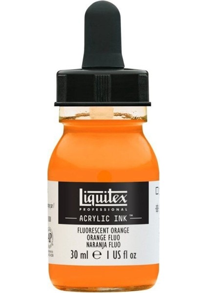 Professional Akrilik Mürekkep 30ML Fluorescent Orange 982