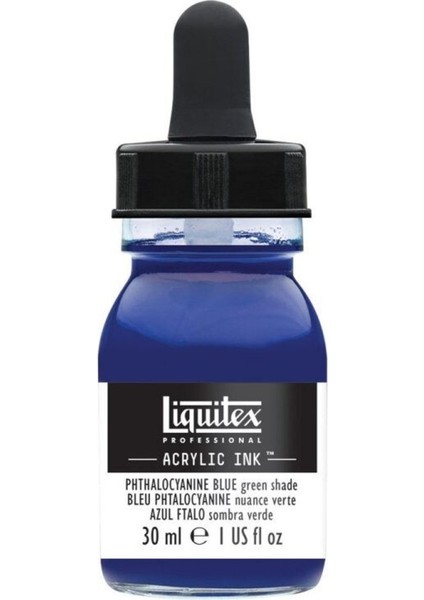 Professional Akrilik Mürekkep 30ML Phthalocyanine Blue Green Shade 316