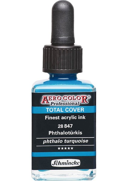 Aero Color Professional 28ML Total Cover Phthalo Turquoise 847