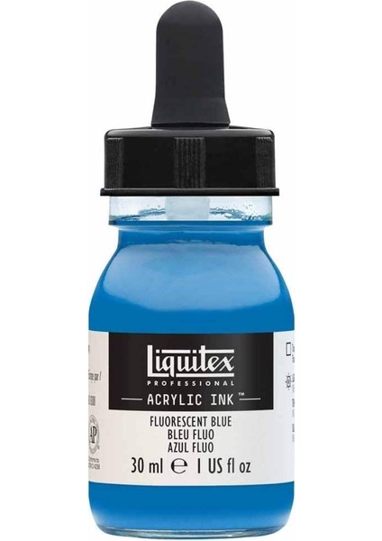 Professional Akrilik Mürekkep 30ML Fluorescent Blue 984