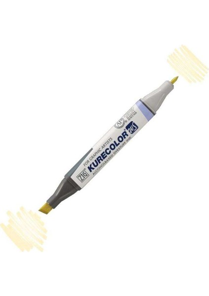 Kurecolor KC-3000N Twin Ws Çift Taraflı Grafik Marker Kalem Cream Yellow 421 fiyatları