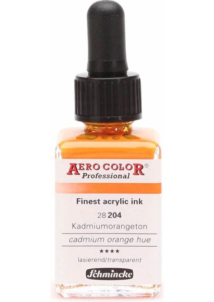 Aero Color Professional 28ML Cadmium Orange Hue 204
