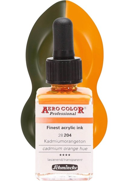 Aero Color Professional 28ML Cadmium Orange Hue 204