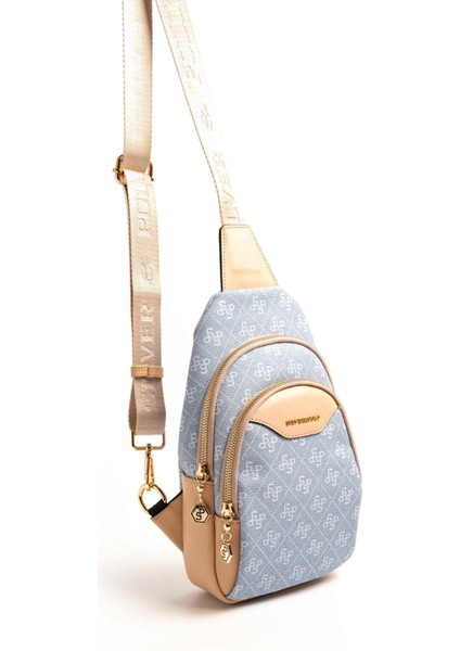 Kadın Vücut Çantası 959-46537 Sılver Polo Freebag M178 Mavi-Mat Ten fiyatları