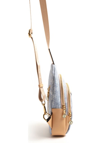 Kadın Vücut Çantası 959-46537 Sılver Polo Freebag M178 Mavi-Mat Ten modelleri