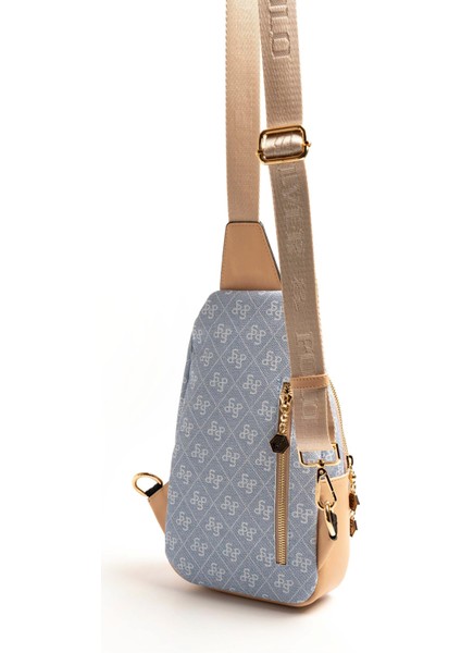 Kadın Vücut Çantası 959-46537 Sılver Polo Freebag M178 Mavi-Mat Ten fırsatları