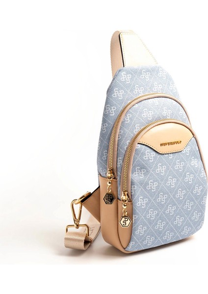 Kadın Vücut Çantası 959-46537 Sılver Polo Freebag M178 Mavi-Mat Ten indirimleri