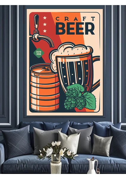 Fıçı Bira Dekoratif Kanvas - Mdf Ahşap Tablo fırsatları