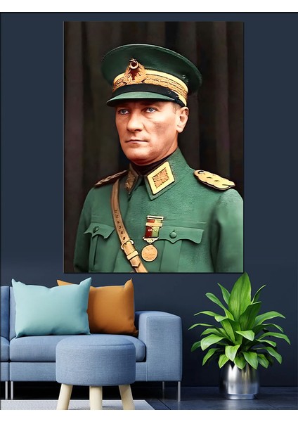 Mustafa Kemal Atatürk Dekoratif Kanvas - Mdf Ahşap Tablo modelleri