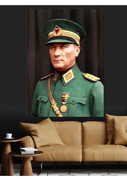 Mustafa Kemal Atatürk Dekoratif Kanvas - Mdf Ahşap Tablo fırsatları