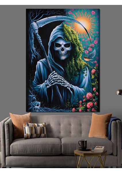 Ölüm Meleği Dekoratif Kanvas - Mdf Ahşap Tablo