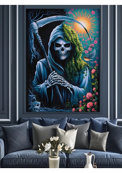 Ölüm Meleği Dekoratif Kanvas - Mdf Ahşap Tablo fırsatları