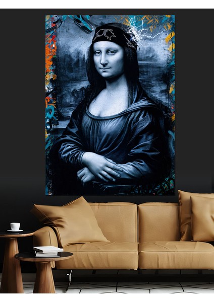 Mona Lisa Fan Art Dekoratif Kanvas - Mdf Ahşap Tablo modelleri