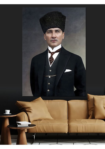Mustafa Kemal Atatürk Dekoratif Kanvas - Mdf Ahşap Tablo fiyatları