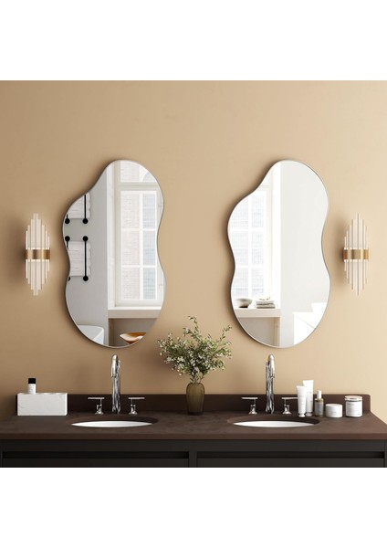 Mary Ayna, Asimetrik Ayna, Duvar Aynası, Konsol Aynası, Lavabo Aynası, Pinterest Ayna, Holl Aynası