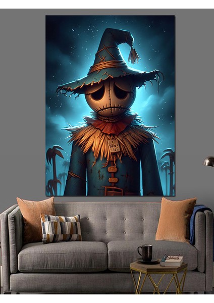 Üzgün Korkuluk Dekoratif Kanvas - Mdf Ahşap Tablo modelleri