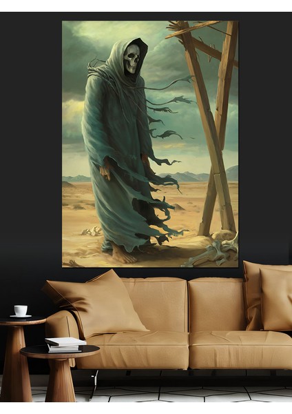 Ölüm Meleği Dekoratif Kanvas - Mdf Ahşap Tablo