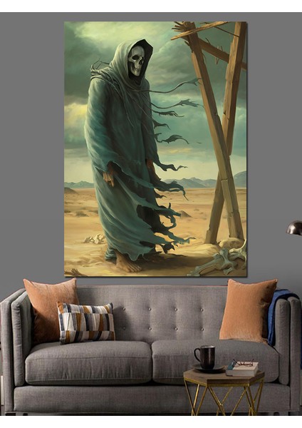 Ölüm Meleği Dekoratif Kanvas - Mdf Ahşap Tablo fırsatları