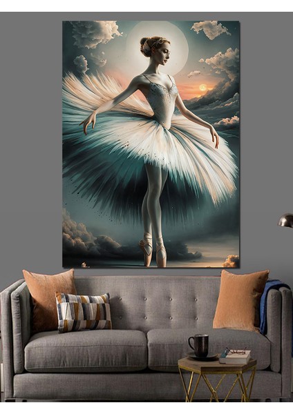 Balerin Kadın Dekoratif Kanvas - Mdf Ahşap Tablo fiyatları