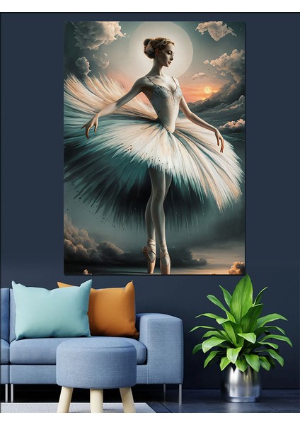 Balerin Kadın Dekoratif Kanvas - Mdf Ahşap Tablo modelleri