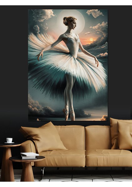 Balerin Kadın Dekoratif Kanvas - Mdf Ahşap Tablo fırsatları