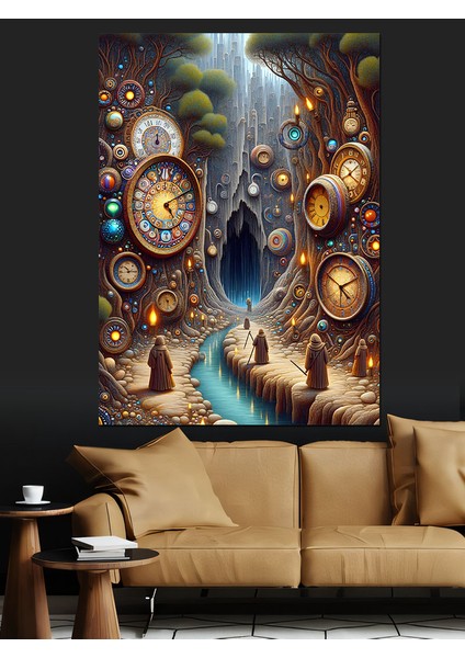 Zamana Yolculuk Dekoratif Kanvas - Mdf Ahşap Tablo modelleri