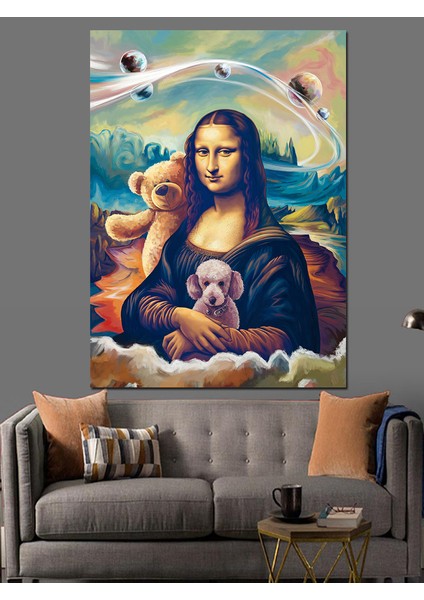 Pop Art Mona Lisa Dekoratif Kanvas - Mdf Ahşap Tablo modelleri