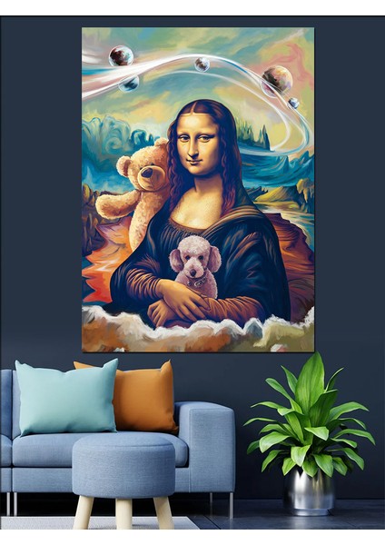 Pop Art Mona Lisa Dekoratif Kanvas - Mdf Ahşap Tablo fırsatları