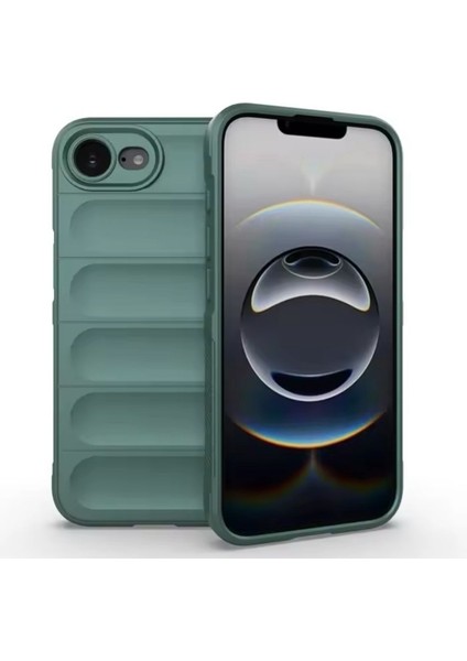 Apple iPhone 16E Kılıf Lansman Mat Hisli Dalgalı Elde Kaymaz Kamera Koruma Renkli Yumuşak Kadife Silikon Kapak