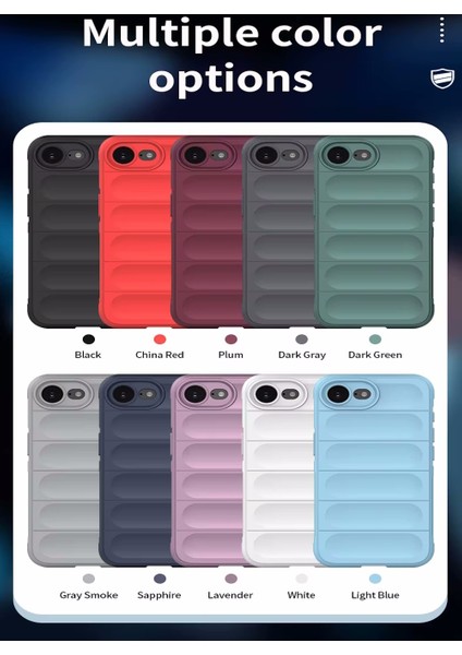Apple iPhone 16E Kılıf Lansman Mat Hisli Dalgalı Elde Kaymaz Kamera Koruma Renkli Yumuşak Kadife Silikon Kapak