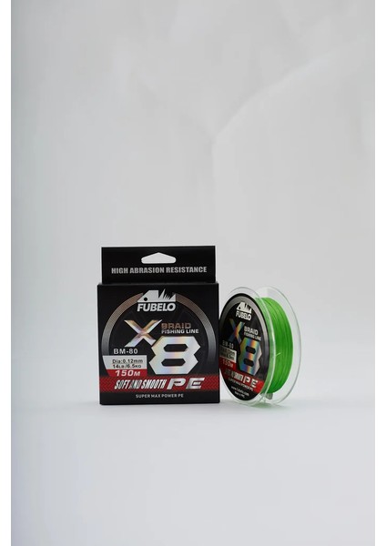 Braid Line 8x Green 0.10 mm 150 M