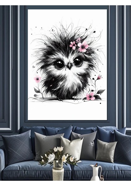 Sevimli Kuş Dekoratif Kanvas - Mdf Ahşap Tablo modelleri